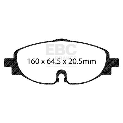 EBC Brakes - EBC Brakes DP32150C Redstuff Ceramic Low Dust Brake Pads