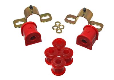 Energy Suspension - Energy Suspension 2.5111R Sway Bar Bushing Set Rear Polyurethane Red