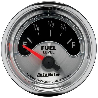 AutoMeter - AutoMeter 1214 American Muscle Fuel Level Gauge 2-1/16" Short Sweep GM