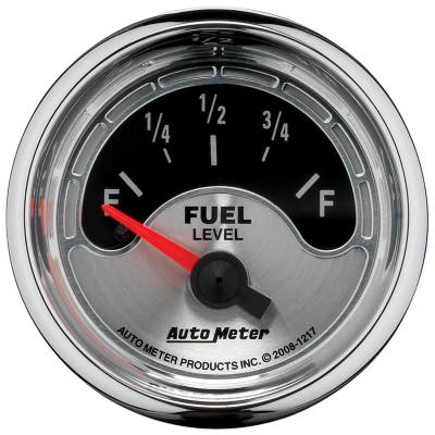 AutoMeter - AutoMeter 1217 American Muscle Fuel Level Gauge 2-1/16" Short Sweep
