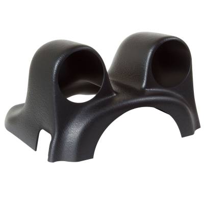 AutoMeter - AutoMeter 20024 Dual Steering Column Pod Black 2-1/16"