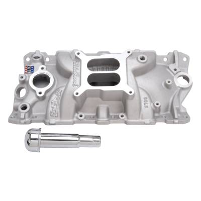 Edelbrock - Edelbrock 2703 Performer EPS Intake Manifold w/Oil Fill Tube Small-Block Chevy