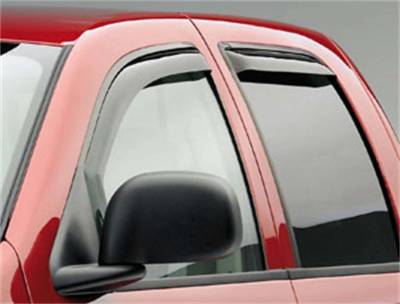 EGR - EGR 572451 Fr/Rr In-Channel Window Visors-Smoke for 02-08 Ram Crew