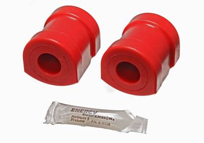 Energy Suspension - Energy Suspension 12.5104R Sway Bar Bushing Set Front Polyurethane Red