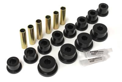 Energy Suspension - Energy Suspension 1.2102G Leaf Spring Bushing Set Polyurethane Black