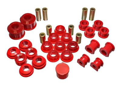 Energy Suspension - Energy Suspension 16.18112R Hyper-Flex Master Bushing Kit Red