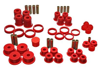 Energy Suspension - Energy Suspension 2.18105R Hyper-Flex Master Bushing Kit Red