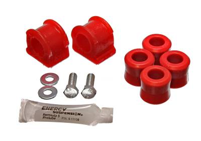 Energy Suspension - Energy Suspension 15.5105R Sway Bar Bushing Set Front Polyurethane Red