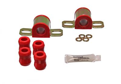 Energy Suspension - Energy Suspension 2.5101R Sway Bar Bushing Set Front Polyurethane Red