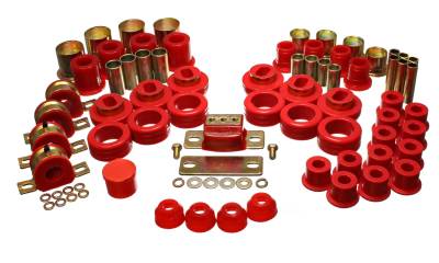 Energy Suspension - Energy Suspension 3.18108R Hyper-Flex Master Bushing Kit Red