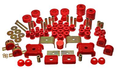 Energy Suspension - Energy Suspension 3.18104R Hyper-Flex Master Bushing Kit Red