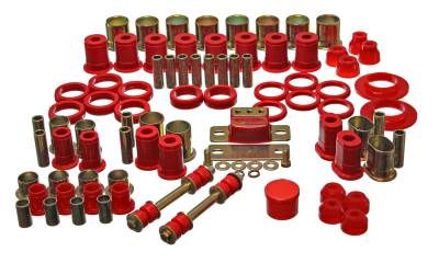 Energy Suspension - Energy Suspension 3.18112R Hyper-Flex Master Bushing Kit Red