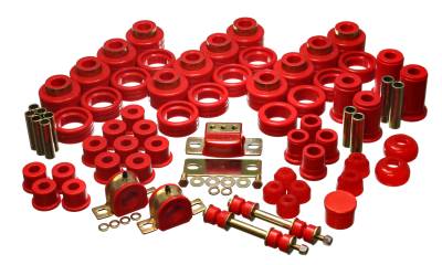 Energy Suspension - Energy Suspension 3.18126R Hyper-Flex Master Bushing Kit Red
