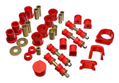 Energy Suspension - Energy Suspension 4.18117R Hyper-Flex Master Bushing Kit Red
