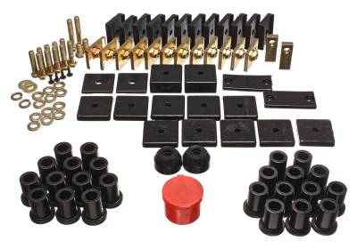 Energy Suspension - Energy Suspension 8.18105G Hyper-Flex Master Bushing Kit Black