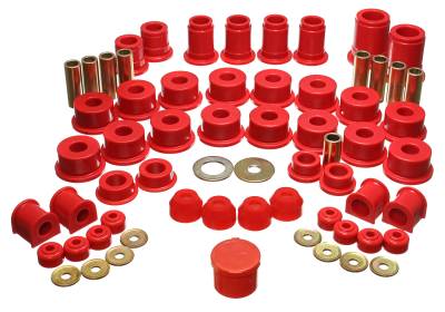 Energy Suspension - Energy Suspension 8.18103R Hyper-Flex Master Bushing Kit Red