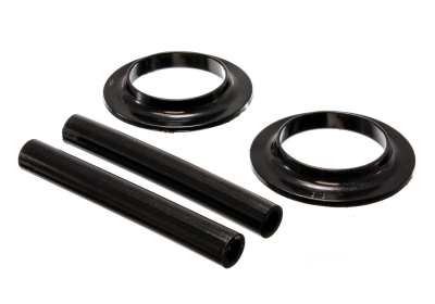 Energy Suspension - Energy Suspension 9.6102G Coil Spring Isolator Set Rear Polyurethane Black