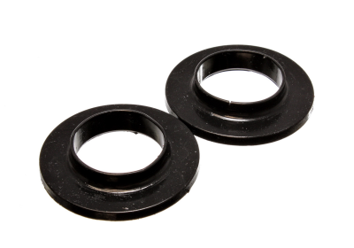 Energy Suspension - Energy Suspension 9.6118G Coil Spring Isolator Set Rear Polyurethane Black