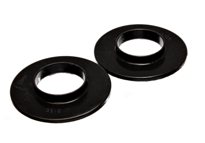 Energy Suspension - Energy Suspension 9.6116G Coil Spring Isolator Set Rear Polyurethane Black