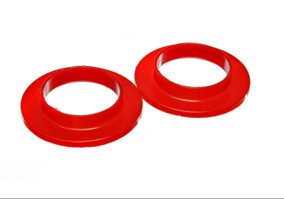 Energy Suspension - Energy Suspension 9.6103R Coil Spring Isolator Set Rear Polyurethane Red
