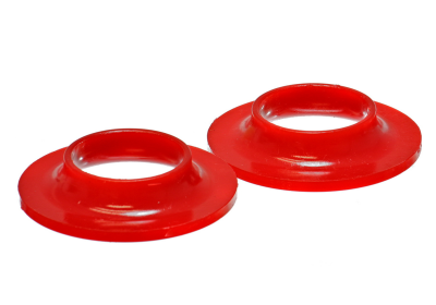 Energy Suspension - Energy Suspension 9.6106R Coil Spring Isolator Set Rear Polyurethane Red