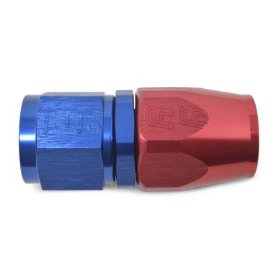 Russell - Russell 610040 Full Flow Hose End Straight End Red/Blue -10AN