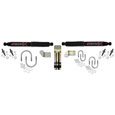 Skyjacker - Skyjacker 8218 Black Dual Steering Stabilizer Kit for Ram 1500/2500/3500