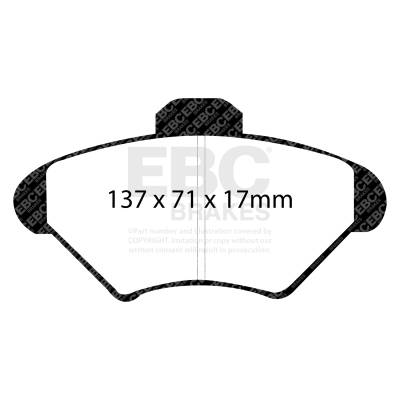 EBC Brakes - EBC Brakes DP31143C Redstuff Ceramic Low Dust Brake Pads