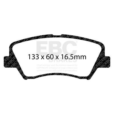 EBC Brakes - EBC Brakes S4KF1639 S4 Kits Redstuff & USR Rotor