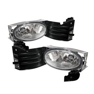Spyder Auto - Spyder Auto 5022035 Black/Clear Fog Lights for 08-09 Honda Accord