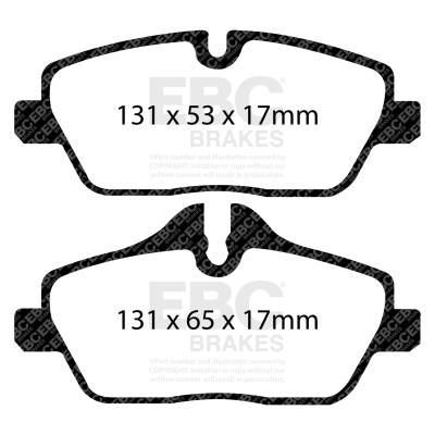 EBC Brakes - EBC Brakes DP32056C Redstuff Ceramic Low Dust Brake Pads for 07-22 Cooper