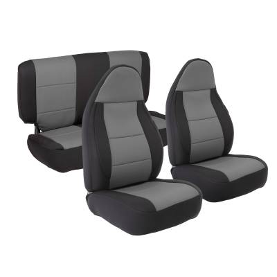 Smittybilt - Smittybilt 471322 Neoprene Seat Cover Set Gray for 03-06 Jeep Wrangler TJ