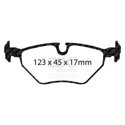 EBC Brakes - EBC Brakes DP41289R Yellowstuff Street & Track Brake Pads