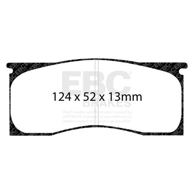 EBC Brakes - EBC Brakes DP31157C Redstuff Ceramic Low Dust Brake Pads