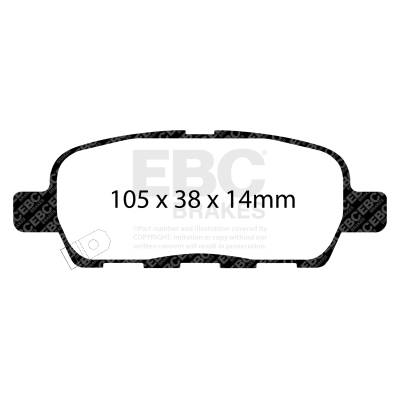 EBC Brakes - EBC Brakes S12KR1247 S12 Kits Redstuff & RK Rotors for 03-05 350Z G35