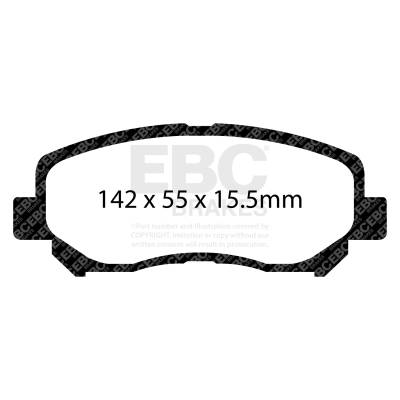 EBC Brakes - EBC Brakes DP32134C Redstuff Ceramic Low Dust Brake Pads for 13-18 CX-5