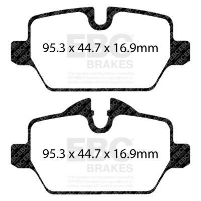 EBC Brakes - EBC Brakes DP32102C Redstuff Ceramic Low Dust Brake Pads