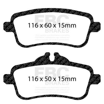 EBC Brakes - EBC Brakes DP32137C Redstuff Ceramic Low Dust Brake Pads