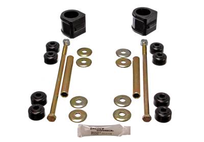 Energy Suspension - Energy Suspension 3.5136G Sway Bar Bushing Set Front Polyurethane Black