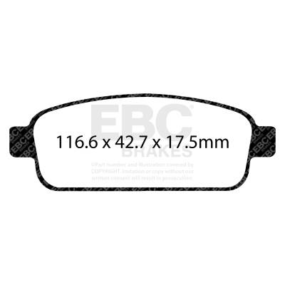 EBC Brakes - EBC Brakes DP32066C Redstuff Ceramic Low Dust Brake Pads