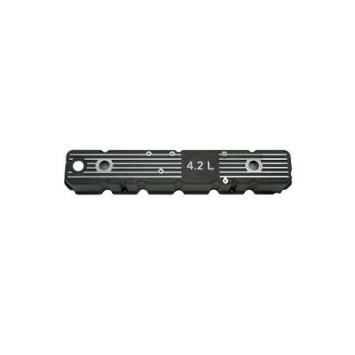 Omix - Omix-Ada 17401.08 Black Aluminum Valve Cover w/4.2L Logo for Jeep CJ