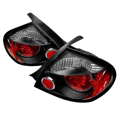 Spyder Auto - Spyder Auto 5002457 Black/Clear Euro Style Taillights