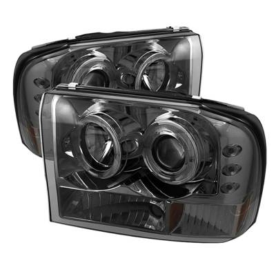 Spyder Auto - Spyder Auto 5010353 LED Halo Projector Headlights Chrome/Smoked