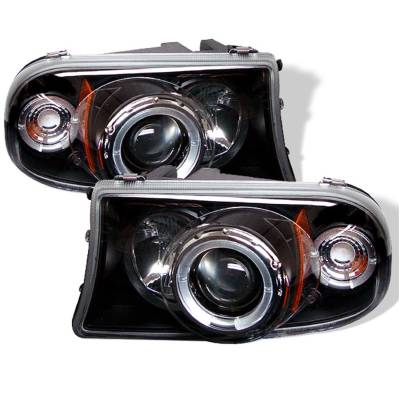 Spyder Auto - Spyder Auto 5009784 Black/Clear LED Halo Projector Headlights