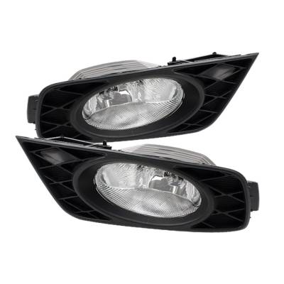 Spyder Auto - Spyder Auto 5020727 Black/Clear Fog Lights