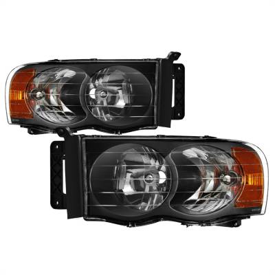Spyder Auto - xTune Auto 5014313 Crystal Headlights Black/Clear for Ram 1500/2500/3500