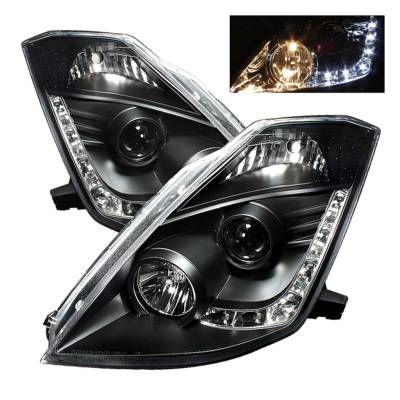 Spyder Auto - Spyder Auto 5064738 Projector Style Headlights Black/Clear