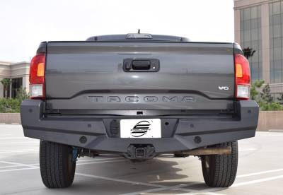 Steelcraft - Steelcraft 65-23420 Black HD Rear Elevation Bumper for 16-19 Toyota Tacoma