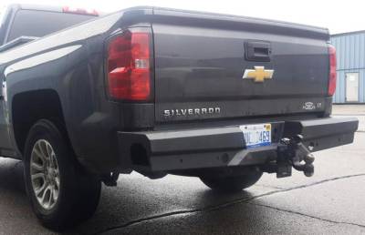 Steelcraft - Steelcraft 65-20420 Black Rear Elevation HD Bumper for 14-18 Silverado 1500