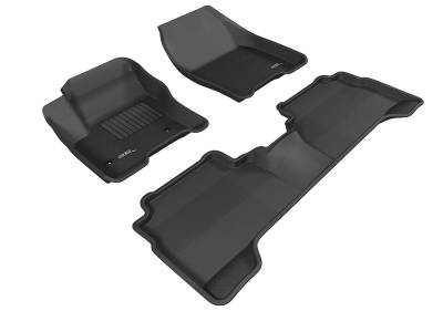 3D MAXpider - MAXpider L1FR05601509 Kagu Floor Mat F&R Black Ford Espe